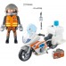 Игровой набор Playmobil Мотоцикл спасательной службы с водителем (70051) title=