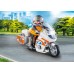 Игровой набор Playmobil Мотоцикл спасательной службы с водителем (70051) title=