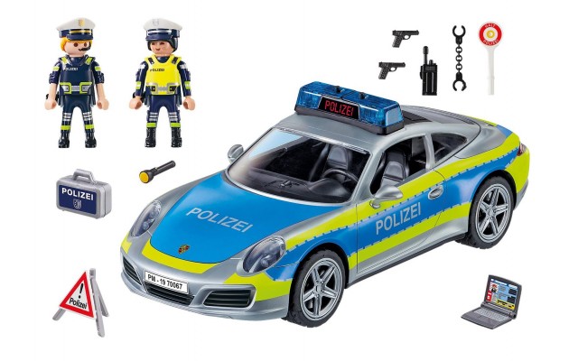 Набор Playmobil Полицейская машина Porsche 911 Carrera 4S с фигурками и акс. (70067)