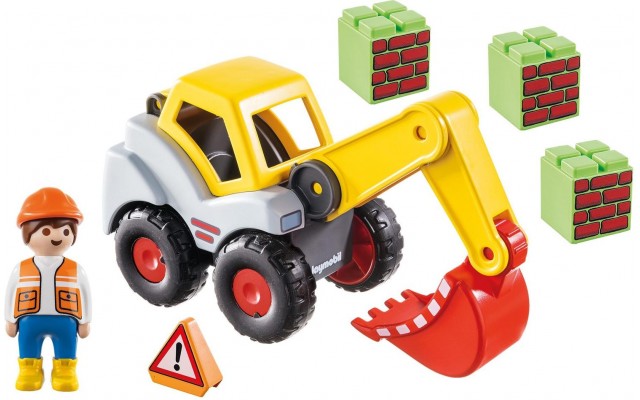 Игровой набор Playmobil Экскаватор с фигуркой и аксесс. (70125)