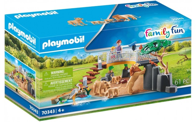 Игровой набор Playmobil Вольер со львами (70343)