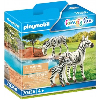 Набір фігурок Playmobil Зебри з дитинчатком (70356)