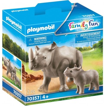 Набір фігурок Playmobil Носоріг з дитинчатком (70357)