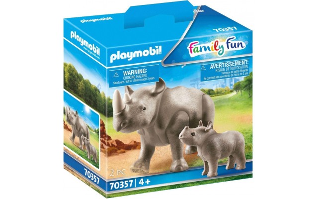 Набір фігурок Playmobil Носоріг з дитинчатком (70357)