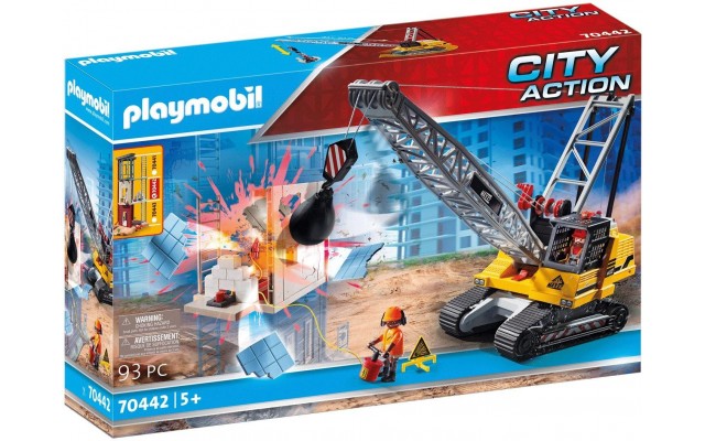 Ігровий набір Playmobil Кабельний екскаватор із будівельною секцією (70442)