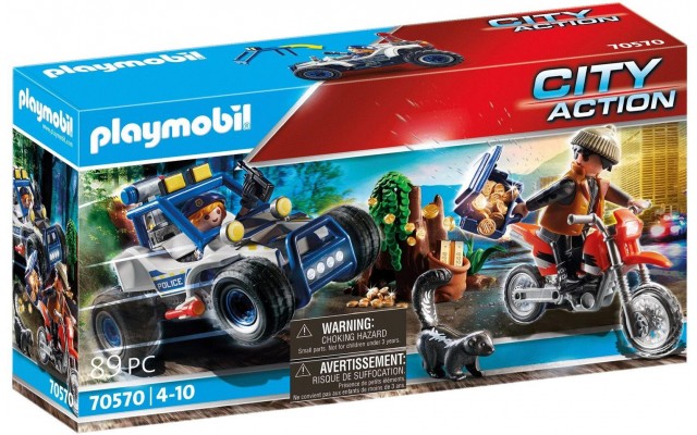Ігровий набір Playmobil Поліцейський позашляховик із викрадачем коштовностей (70570)