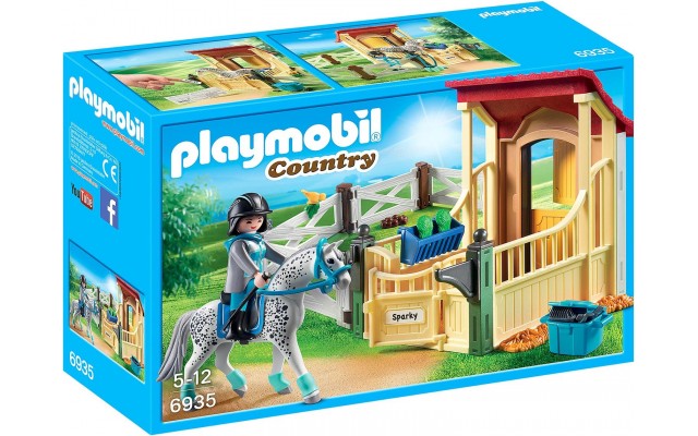 Набір Playmobil Конюшня з Апалузським конем (6935)