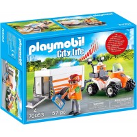 Машинка Playmobil Квадроцикл МЧС с прицепом (70053)