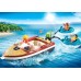 Ігровий набір Playmobil Моторний човен з водними атракціонами і фігурками (70091) title=