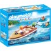 Ігровий набір Playmobil Моторний човен з водними атракціонами і фігурками (70091) title=