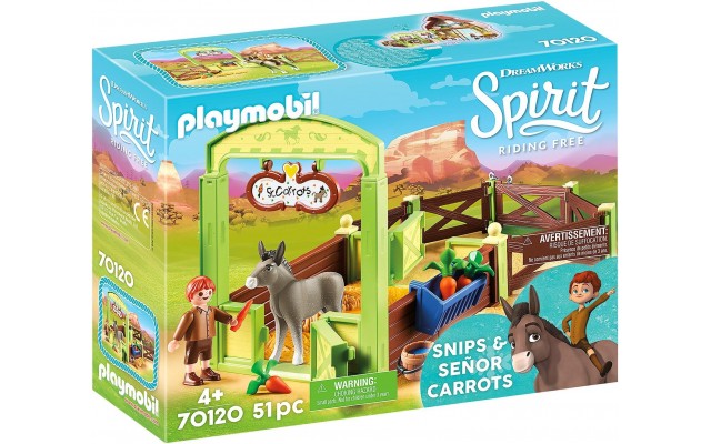 Набір Playmobil Сніпс і містер Морквина зі стійлом (70120)
