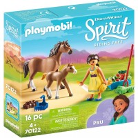 Набор фигурок Playmobil Пру с лошадью и жеребёнком (70122)