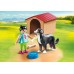Набор фигурок Playmobil Девушка и собака с будкой (70136) title=