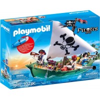 Набор Playmobil Пиратский корабль с мотором (70151)