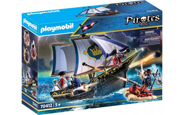 Конструктор Playmobil корабль Каравелла красных мундиров (70412)