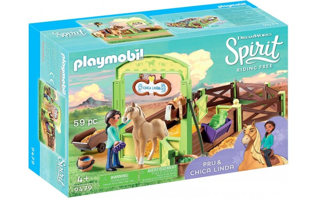 Набор Playmobil Лошадиный загон Пру и Чика Линда (9479)