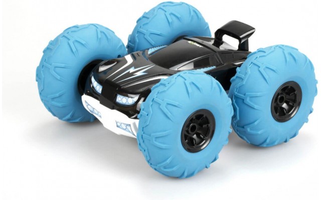 Машина двостороння на радіокеруванні Silverlit Exost 360 Tornado 1:10 2,4 ГГц блакитна (20142-3)