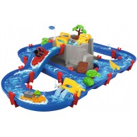 Водный трек Aquaplay Горное озеро с лодками и фигурками, 49 деталей (8700001542)