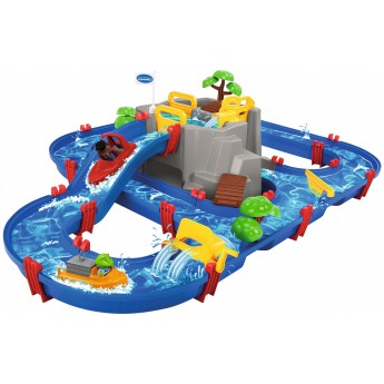 Водный трек Aquaplay Горное озеро с лодками и фигурками, 49 деталей (8700001542)