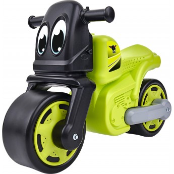 Каталка BIG мотоцикл Racing-Bike з захисними насадками зелений (56328)