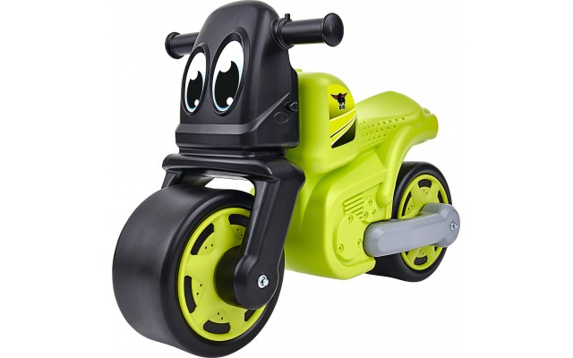 Каталка BIG мотоцикл Racing-Bike с защитными насадками зеленый (56328)