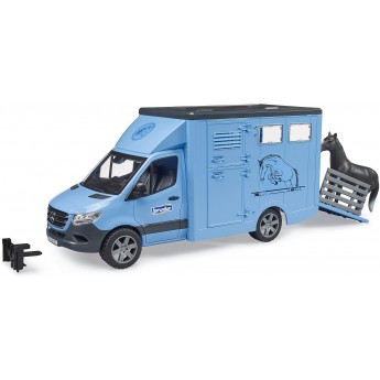 Машинка Bruder для перевезення тварин Mercedes Sprinter з фігуркою коня (02674)