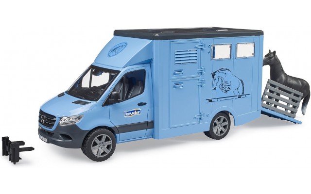 Машинка Bruder для перевезення тварин Mercedes Sprinter з фігуркою коня (02674)