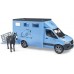 Машинка Bruder для перевезення тварин Mercedes Sprinter з фігуркою коня (02674) title=