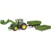 Іграшка Bruder трактор John Deere 7R 350 з навантажувачем та причепом (03155) title=