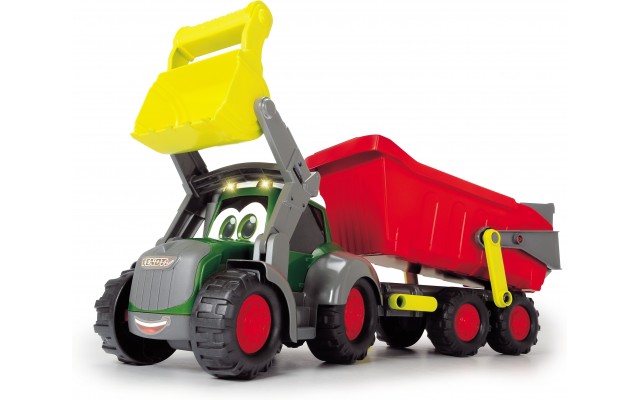 Іграшка Dickie Toys трактор фермера АВС Fendt з причепом і навантажувачем, світло і звук (4119000)