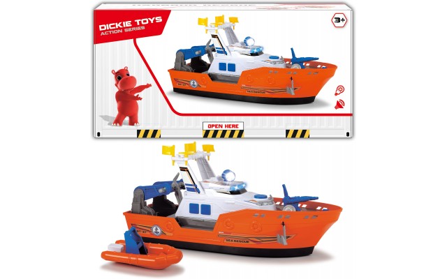 Рятувальний катер Dickie Toys з човном і світло-звуковими ефектами (1137005)