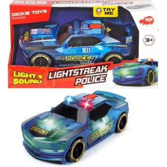 Машинка Dickie Toys Спалахи світла Поліція швидкісний зі зміною кольору, світло і звук (3763001)