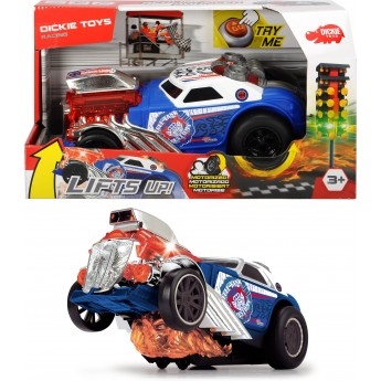 Іграшка Dickie Toys швидкісний автомобіль Стрибок з полум'я,з функцією їзди на задніх колесах, звук та світло (3764007)