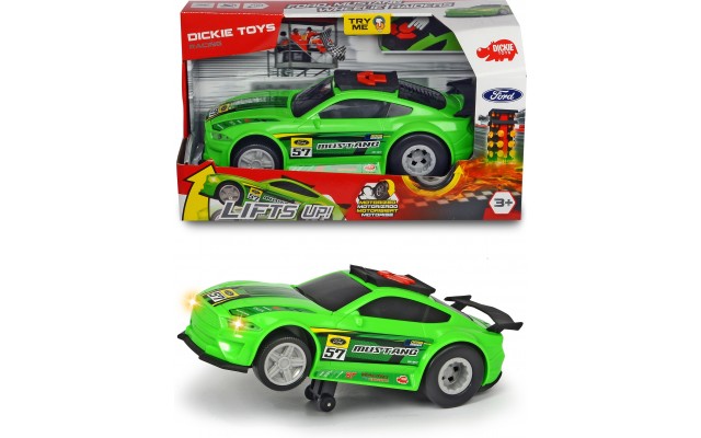 Игрушка Dickie Toys скоростной автомобиль Форд Мустанг с функцией езды на задних колесах, со светом и звуком (3764009)