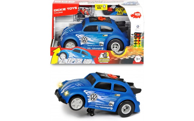 Іграшка Dickie Toys швидкісний автомобіль Фольксваген Бітл з функцією їзди на задніх колесах, зі світлом та звуком(3764011)
