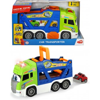 Іграшка Dіскіе Toys Транспортер Хеппі Сканія з м'якою машинкою, зі світлом та звуком 42 см (3817003)