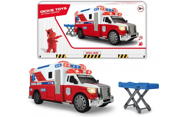Машинка Dickie Toys Швидка допомога з ношами і світло звук, 33 см (1137010)