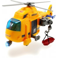 Игрушка вертолёт Dickie Toys Спасательная служба с лебёдкой, светом и звуком 18 см (3302003)