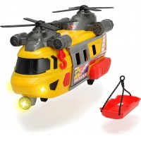 Игрушечный вертолёт Служба спасения Dickie Toys с лебедкой, светом и звуком 30 см (3306004)