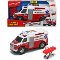 Машинка Dickie Toys Медична допомога з ношами, світлом і звуком 30 см (3306007)