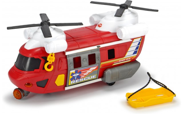 Игрушка Dickie Toys Вертолёт спасательный с лебёдкой, светом и звуком 30 см (3306009)