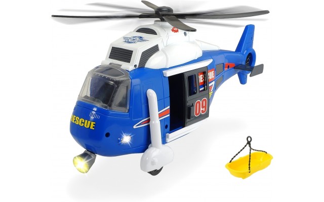 Дитячий вертоліт Служба порятунку Dickie Toys з лебідкою, світлом і звуком 41 см (3308356)