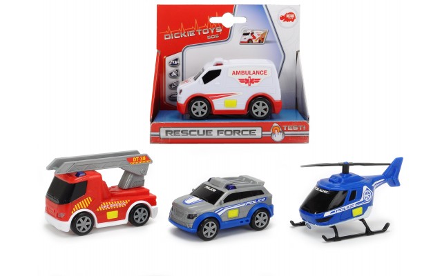 Машинка Dickie Toys Рятувальники 10 см, 4 види в асорт. (3711000)