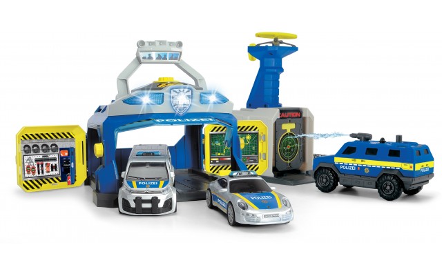 Набор Dickie Toys Станция спецназа SWAT с машинками, пускателем дронов и эффектами (3717004)