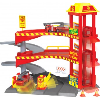 Игровой набор Dickie Toys Пожарная спасательная станция с 2 машинками (3718000)