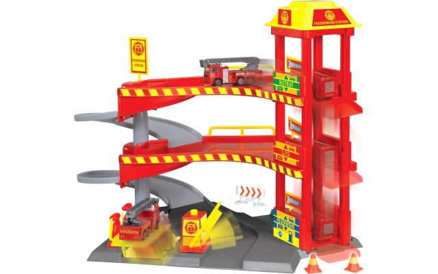 Игровой набор Dickie Toys Пожарная спасательная станция с 2 машинками (3718000)