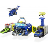 Игровой набор Dickie Toys Управление полиции с машинками и вертолётом (3719011)
