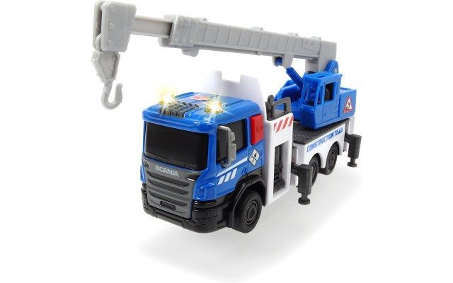 Машинка автокран Scania со светом и звуком 17 см Dickie Toys (3722004)