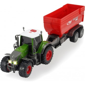 Іграшка Dickie Toys трактор Fendt з причепом зі світлом і звуком 41 см (3737002)