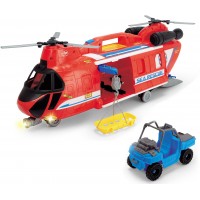 Вертолёт с двумя винтами Dickie Toys Воздушный патруль с машинкой, светом и звуком (3749016)